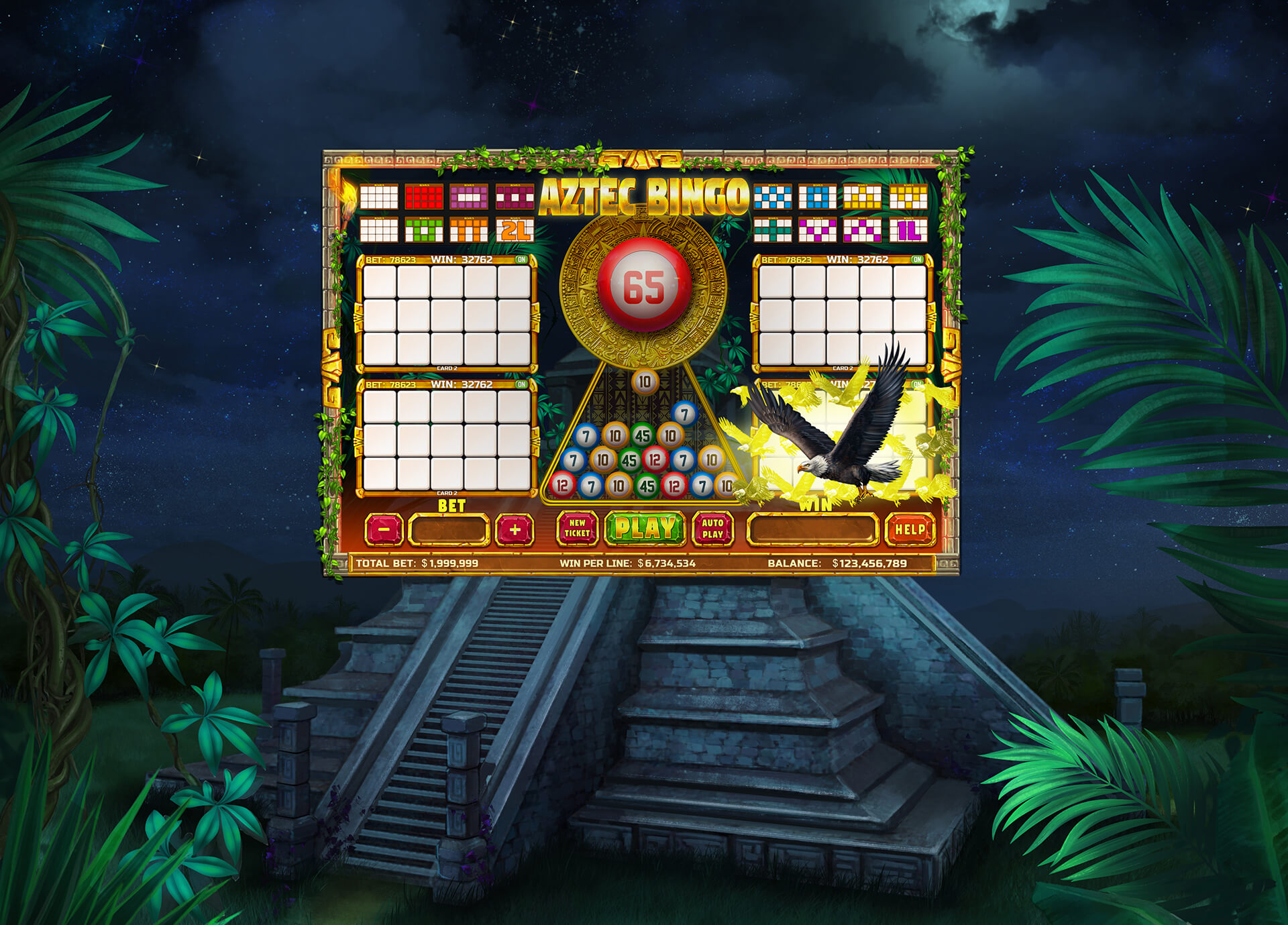 Aztec Bingo Game assets pack design