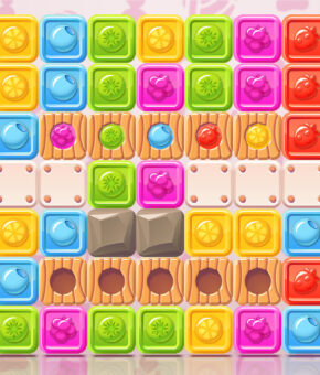 Candy Dash - Graphics design for mobile puzzle game