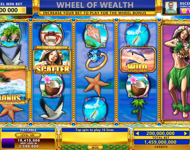 Slot machine game graphics design