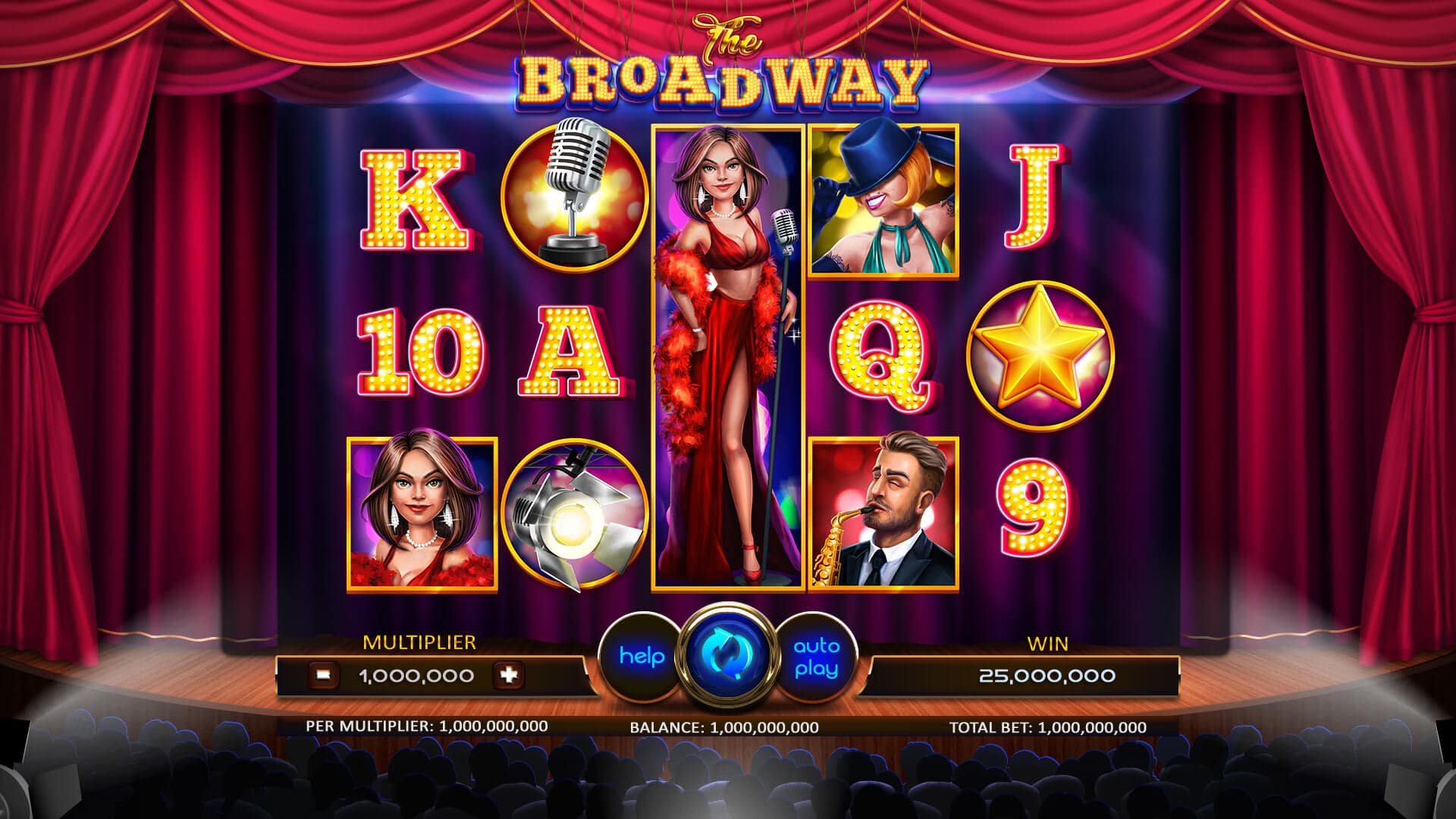Broadway theme design ready for mobile and web implementation.
