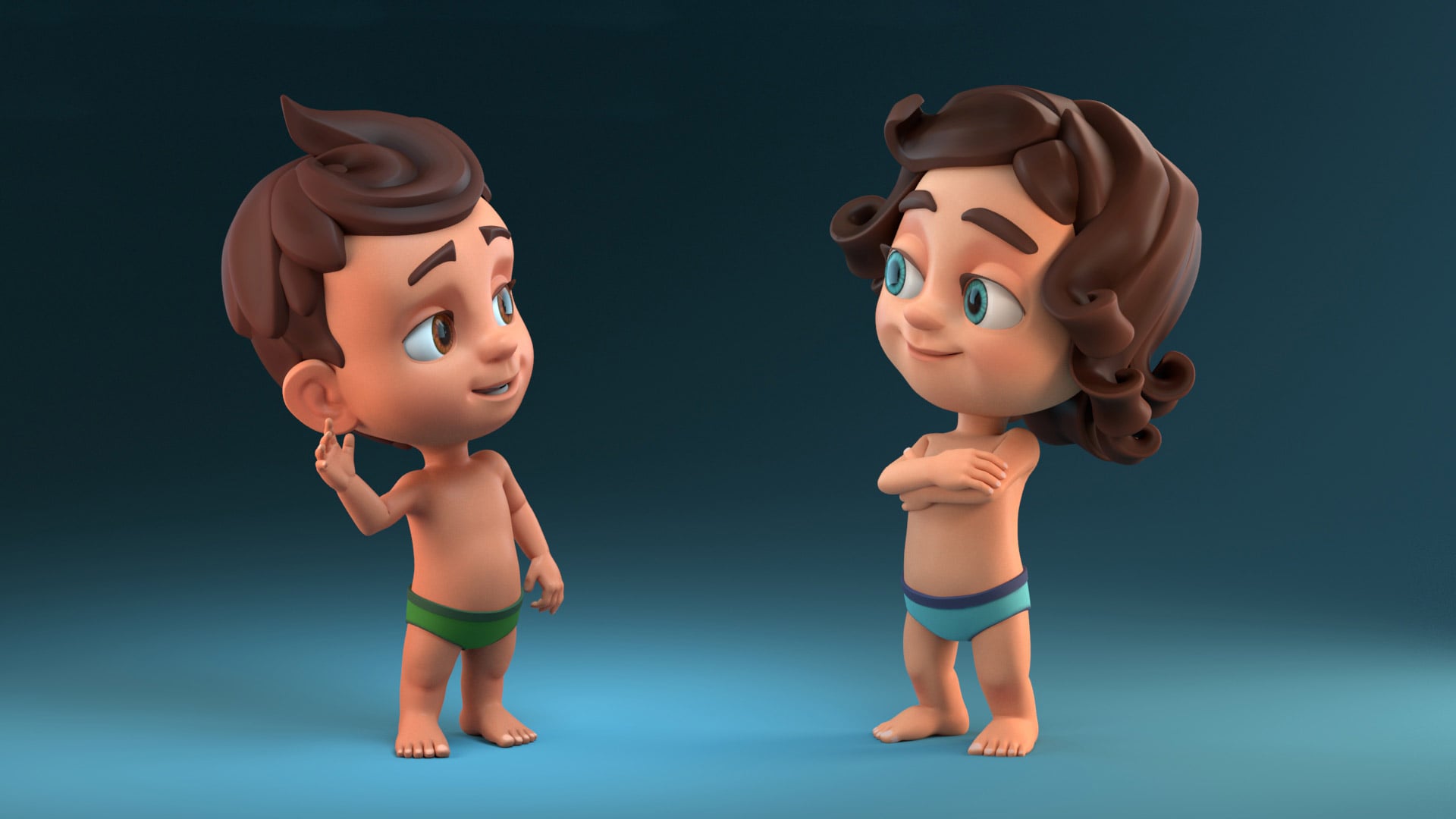 3D characters and Animation: Francis and William Bath Song