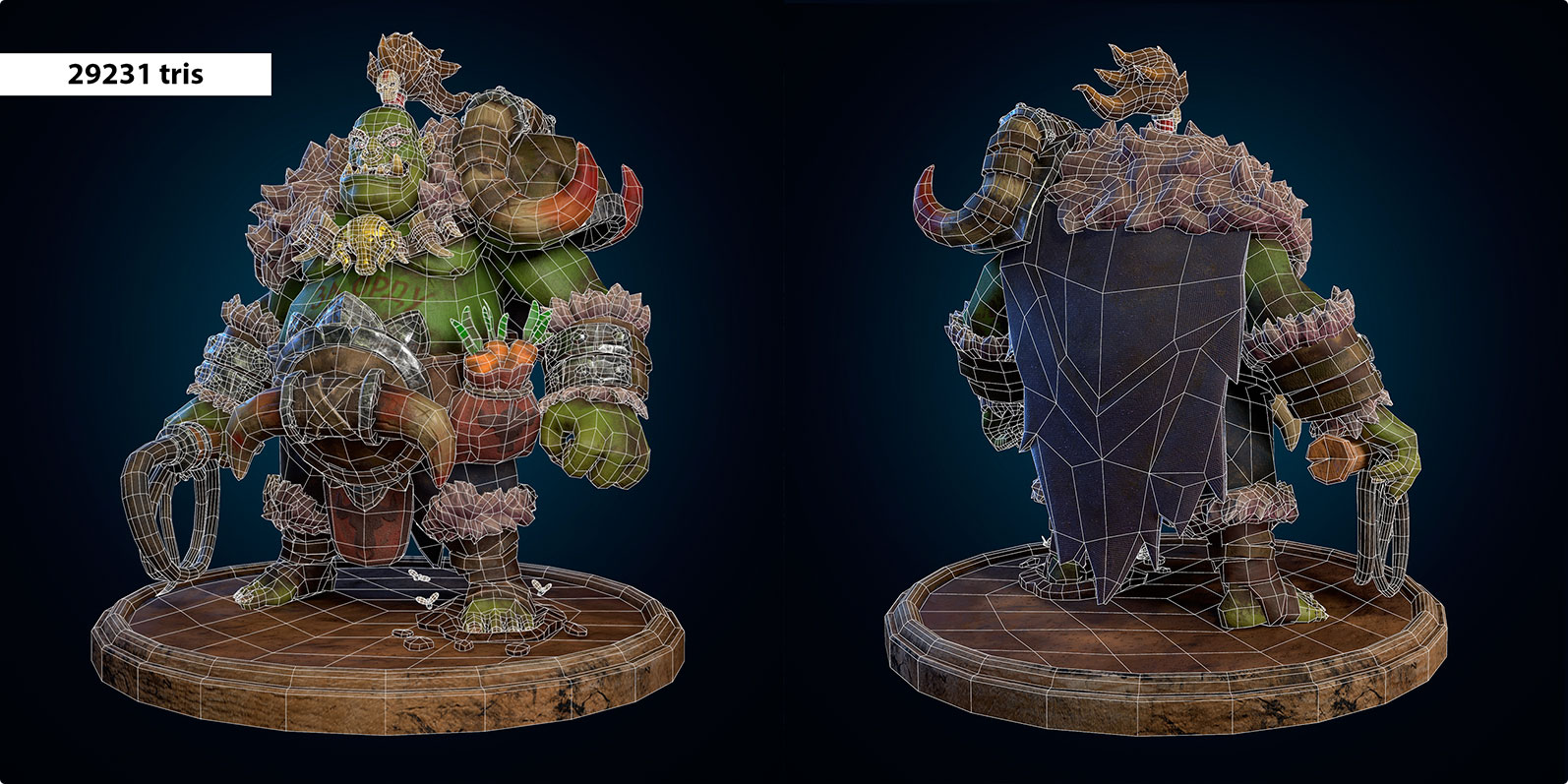 Orc Game character 3d modeling