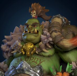 Orc Game character 3d model creation