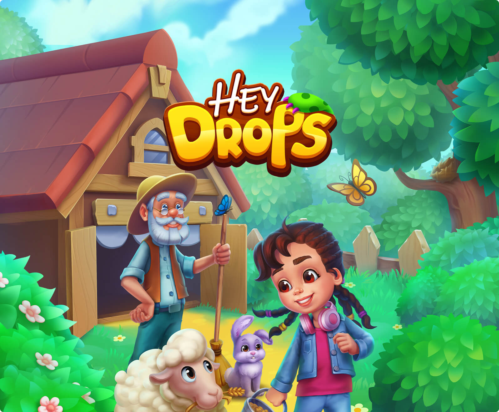 Hey Drops Game Character and illustration design