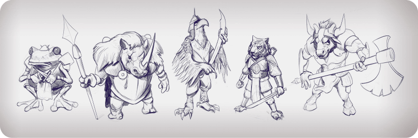 character concept art sketch