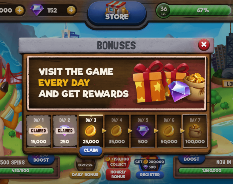 Game graphics design for Slots World