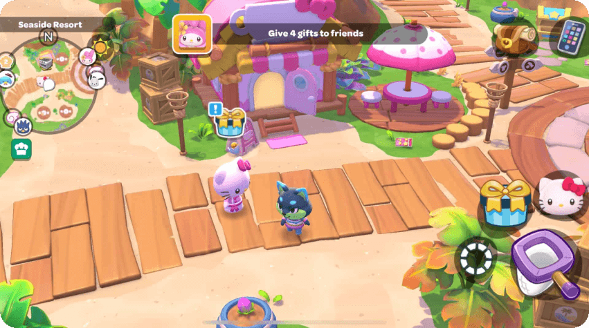 Hello Kitty Island Adventure mobile game made with Unity
