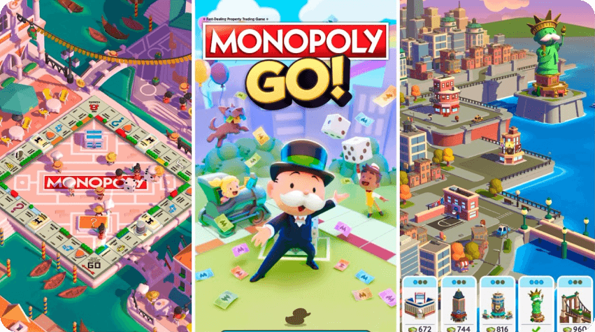 MONOPOLY GO! mobile game created with Unity Engine