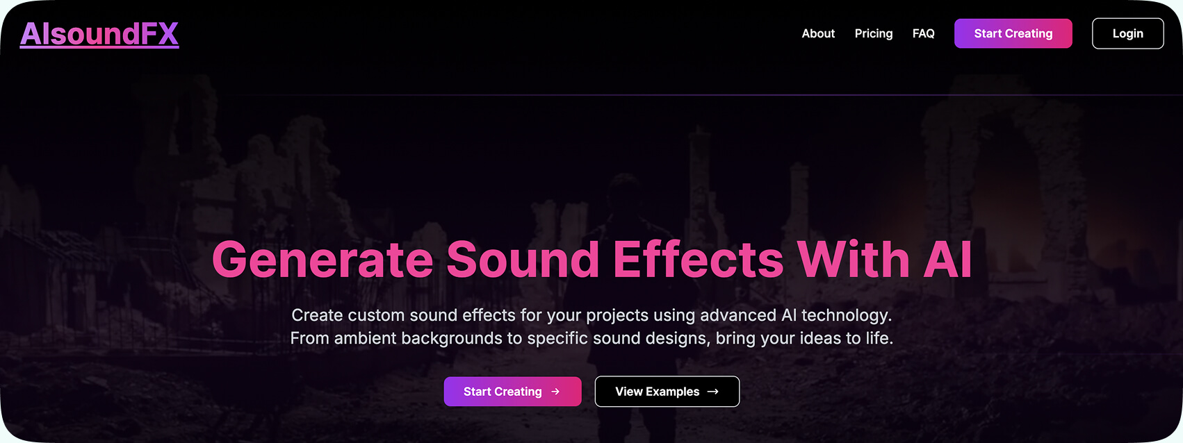 AI Sound FX Tool for Generating Sound Effects with AI