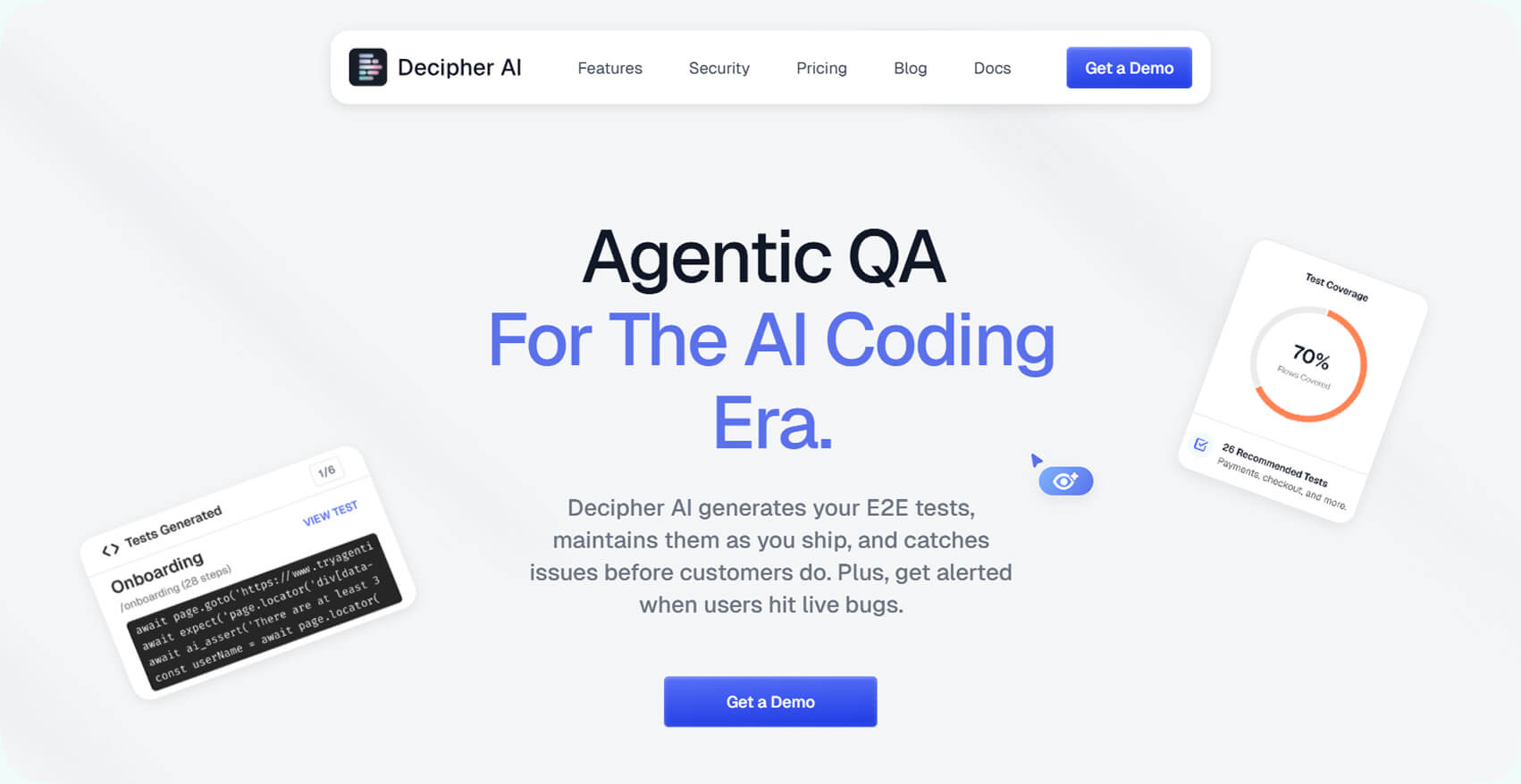 Decipher AI: Agentic QA and Testing with AI