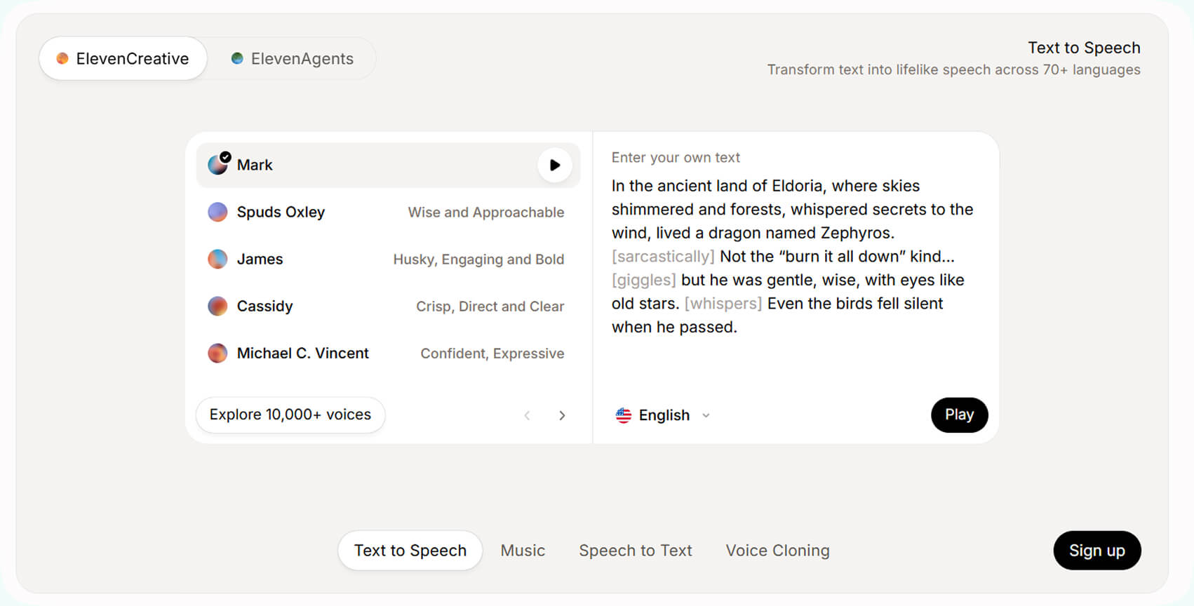 ElevenLabs AI Voice And Dialogues Generation