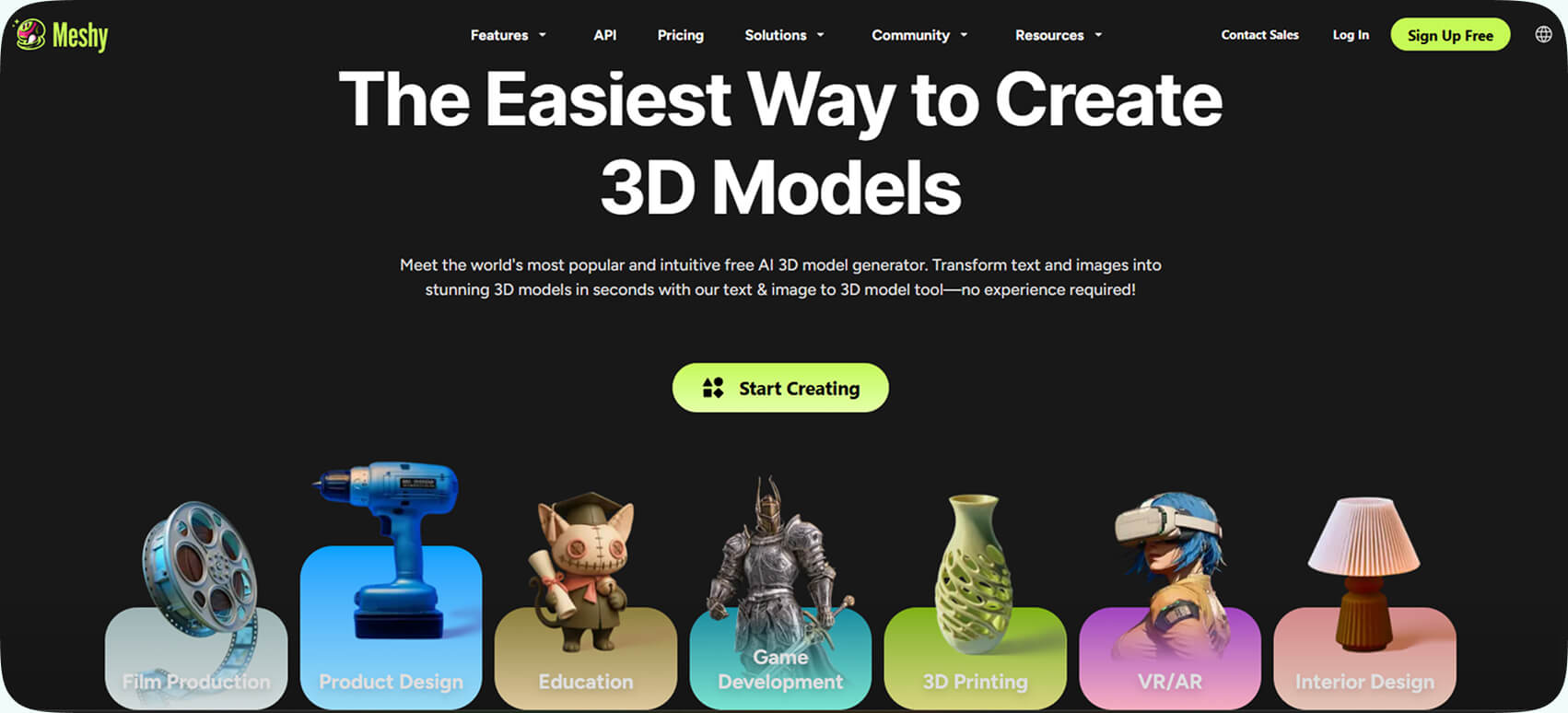 Meshy AI: Free AI 3D Model Generator
