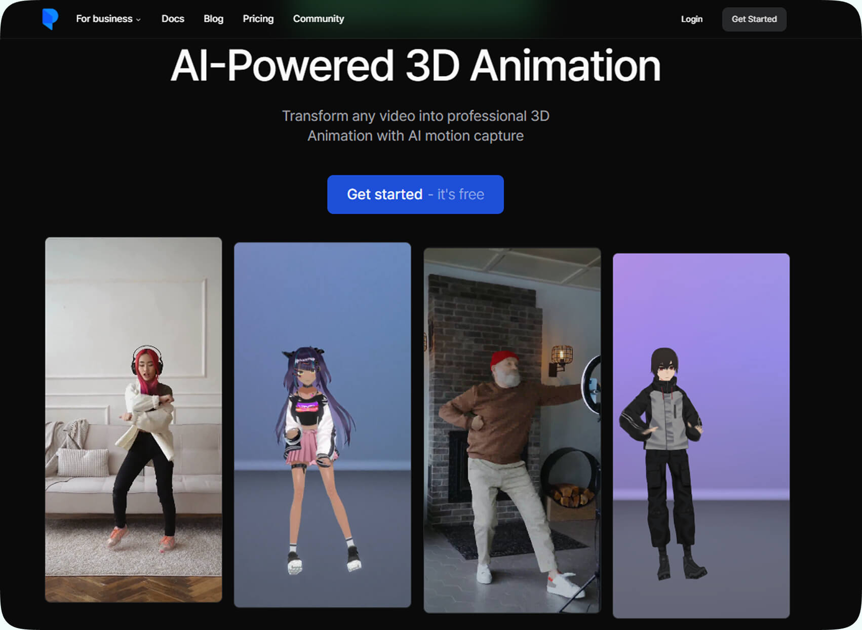 Plask AI-powered 3D Animation Generator