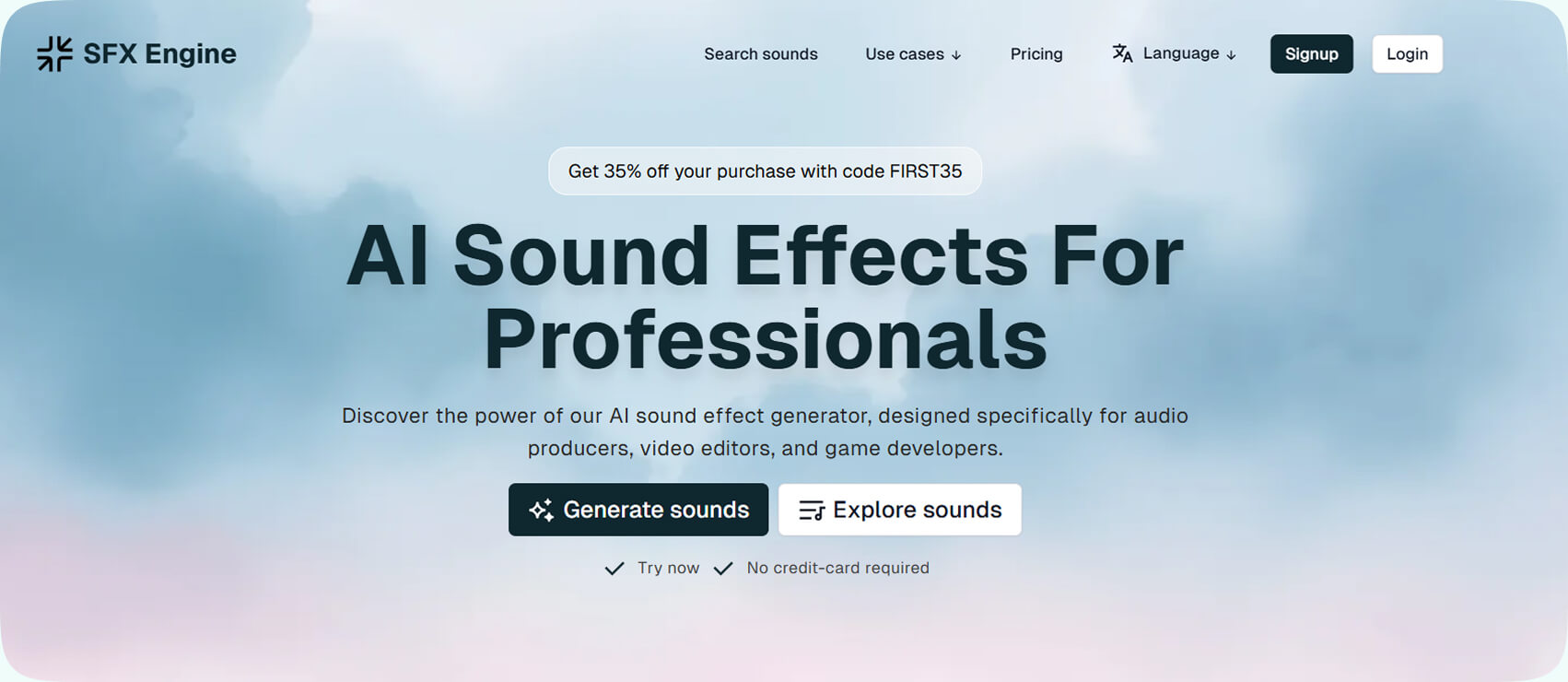 SFX Engine AI Sound Effects for Professionals