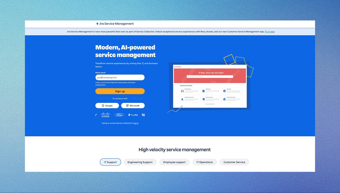 Jira AI-powered Service Management