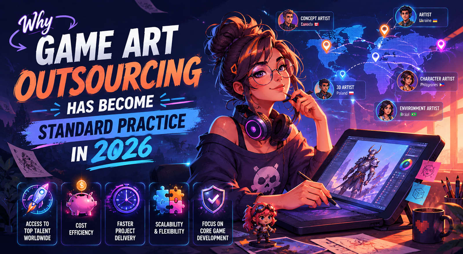 Why Game Art Outsourcing standard practice in 2026