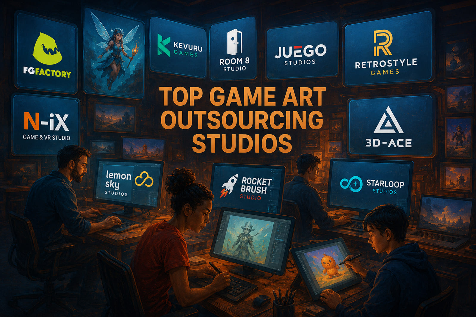 Top Game Art Outsourcing Studios in 2026