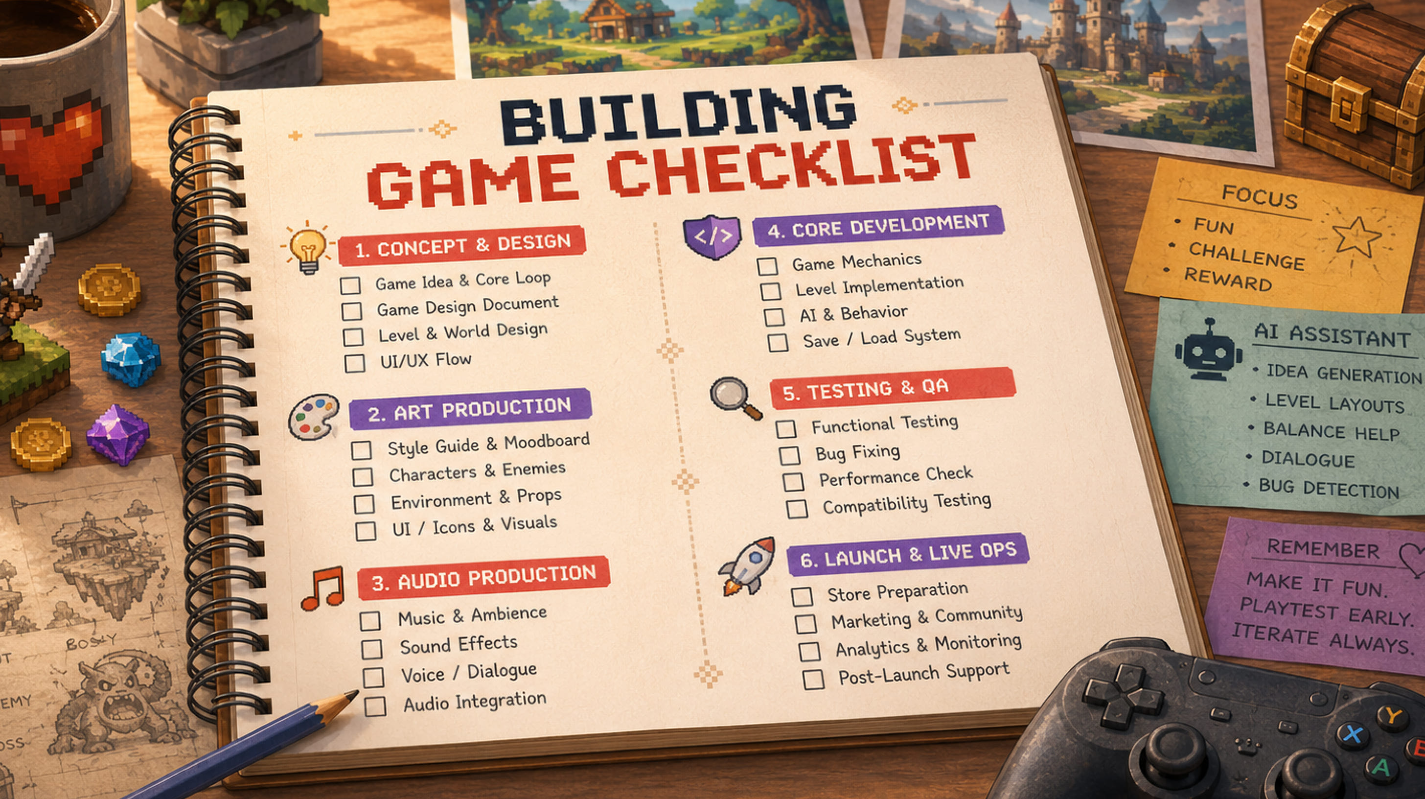 Building Game Checklist