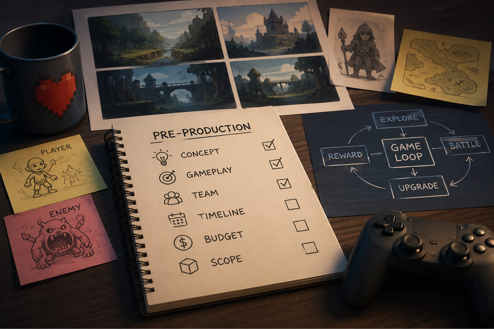 Phase 1: Pre-Production Stage of Game Development