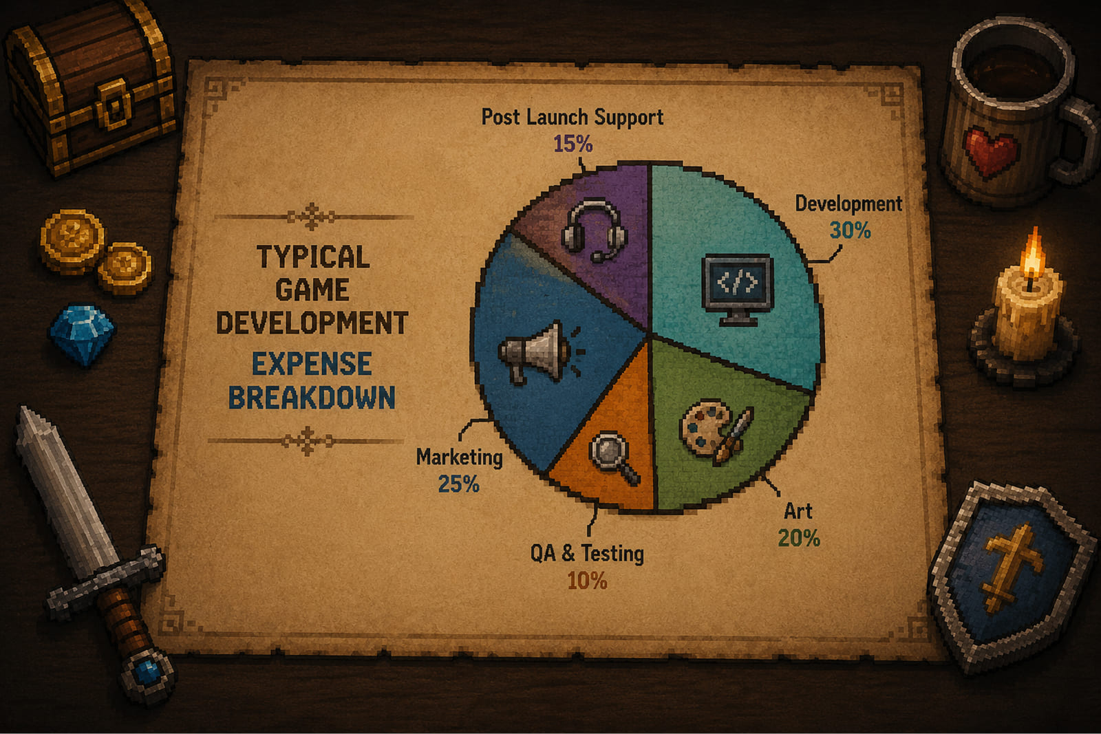 Typical Game Development Expense Breakdown