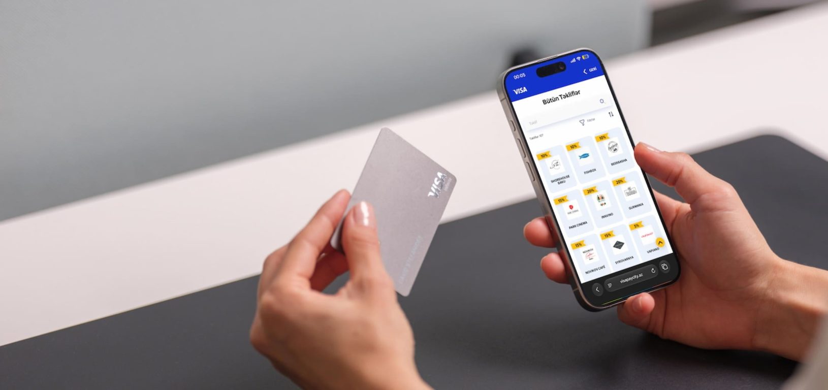 Visa Pay City: Discount Aggregator on the 3D Map of Baku