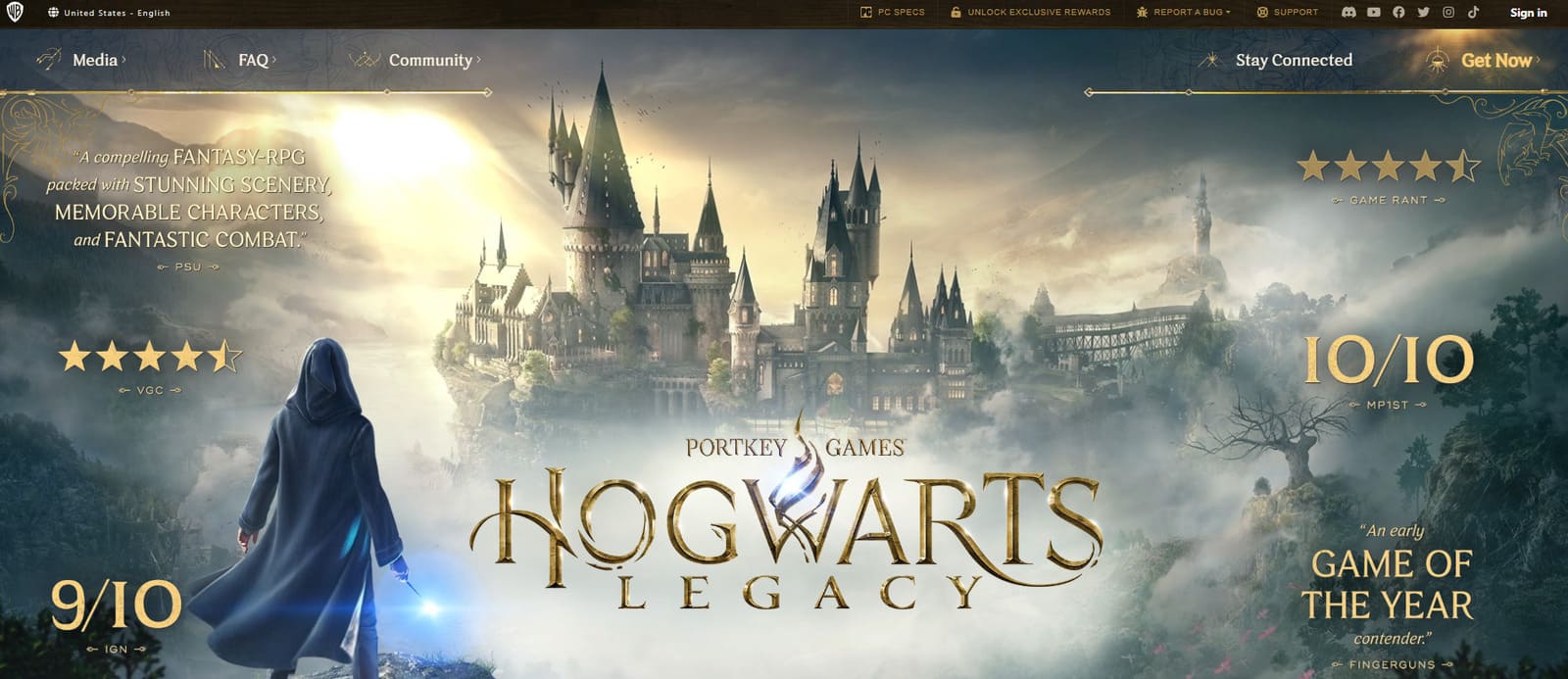 Hogwarts Legacy game made with Unreal Engine